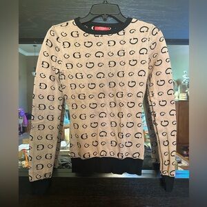 Women’s GUESS Black Camel Sweater